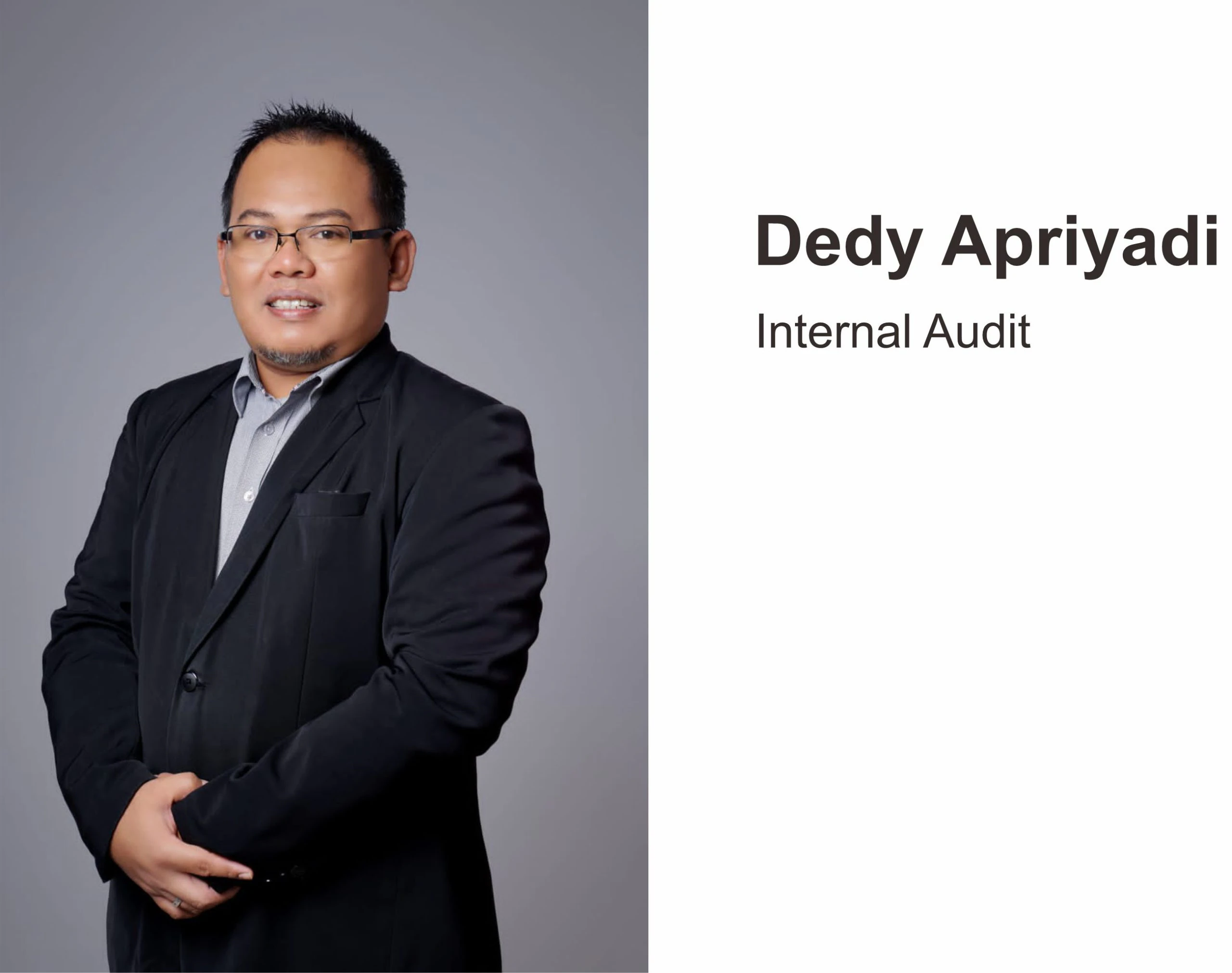 Dedy Apriyadi — Head of Internal Audit